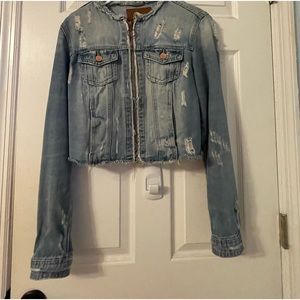 Target cropped jean jacket